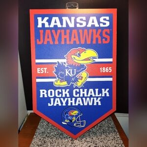Kansas Jayhawks Indoor Sign. Wincraft.